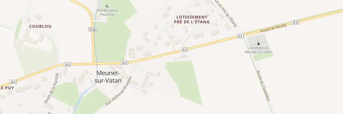 Plan du 21 Rte de Reuilly à Meunet-sur-Vatan
