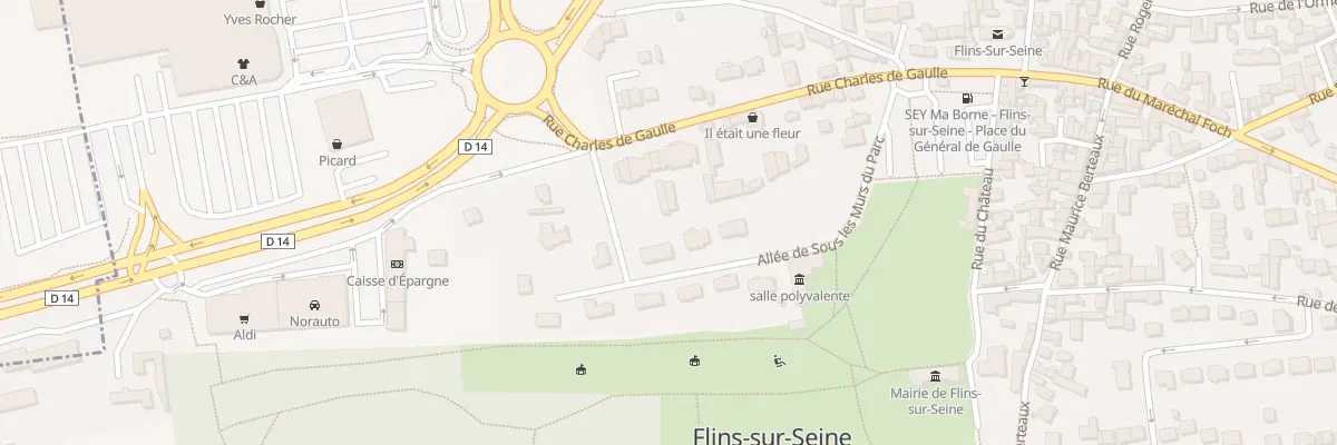 Plan du 322 All de sous les Murs à Flins-sur-Seine