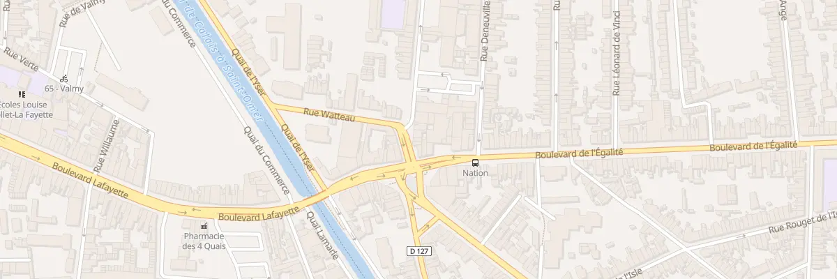 Plan du 6 Rue Delaroche à Calais