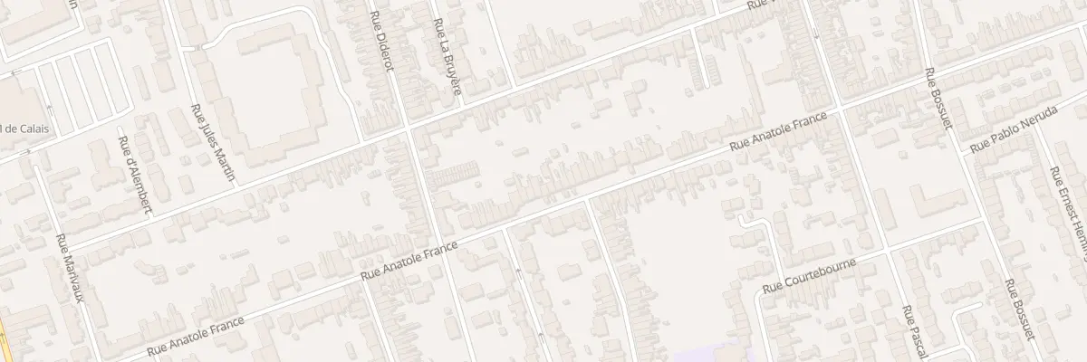 Plan du 117 Rue Anatole France à Calais