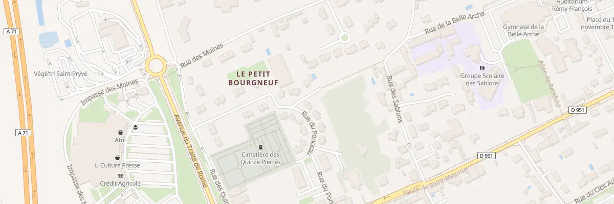 Plan du 17 Rue du Ponceau à Saint-Pryvé-Saint-Mesmin