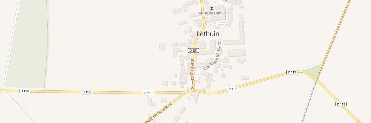 Plan du 33 Rue Paul Gaillard à Léthuin