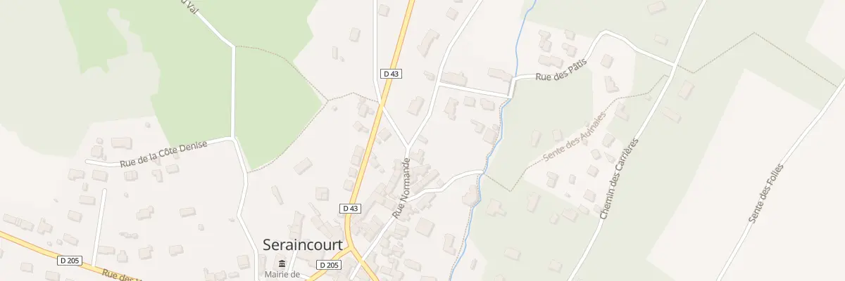 Plan du 22 Imp Normande à Seraincourt