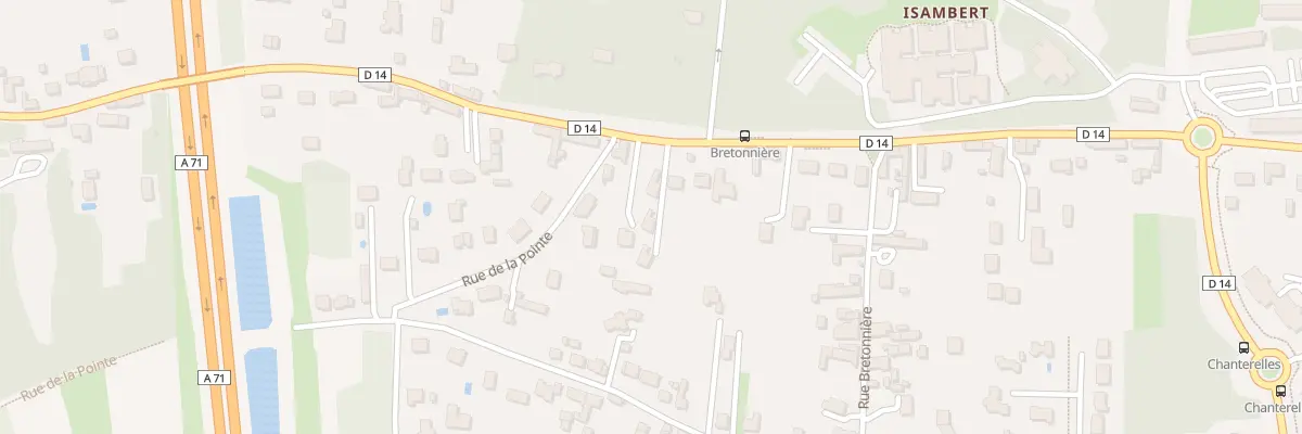Plan du 2543 Rue du Gen de Gaulle à Olivet
