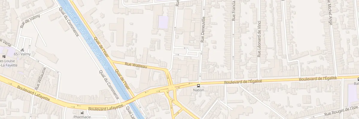 Plan du 16 Rue Delaroche à Calais