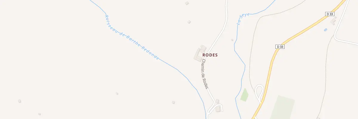 Plan du 5238 Rodes à Verfeil