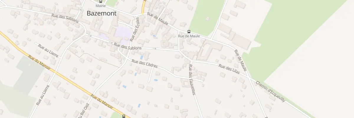 Plan du 87 Rue des Sablons à Bazemont
