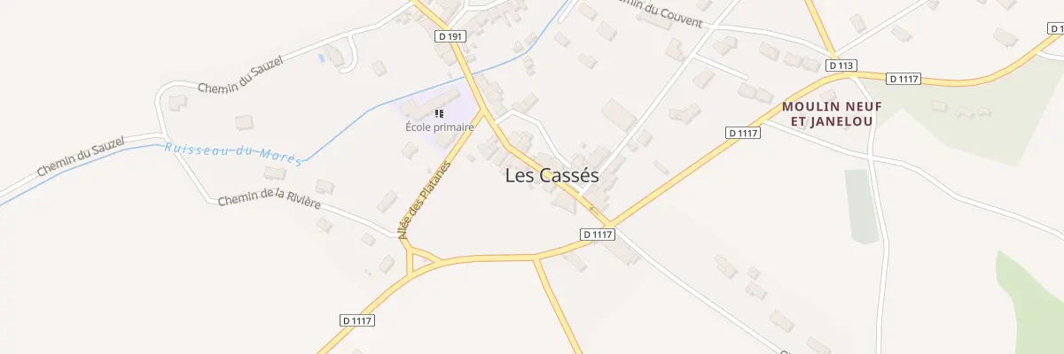 Plan du 11 Rue de l’Eglise aux Cassés