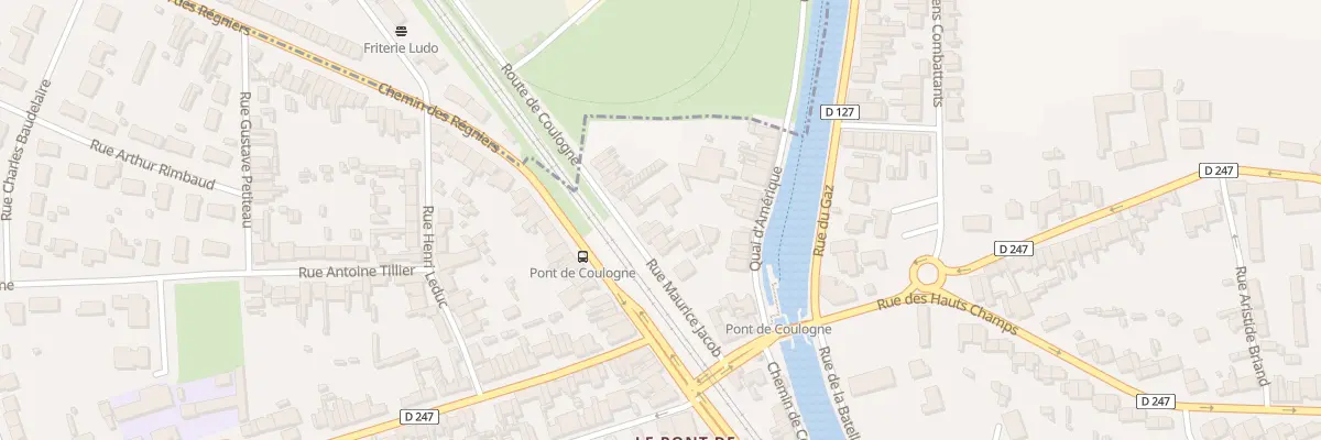Plan du 14 Rue Maurice Jacob à Coulogne