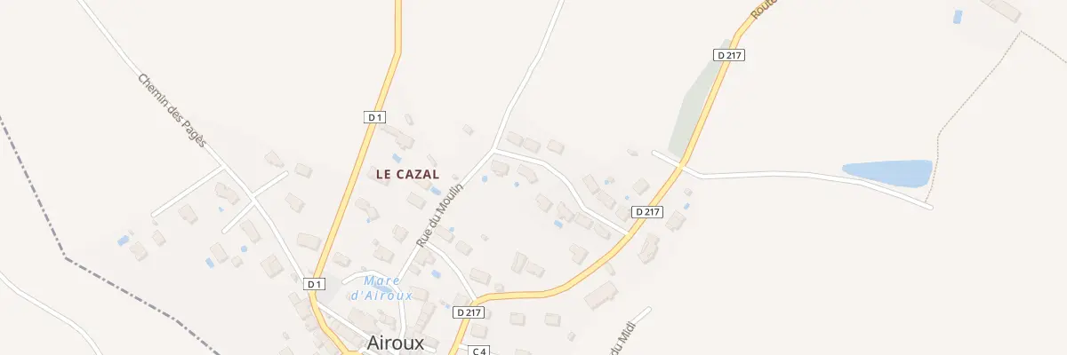 Plan du 8 Rue du Moulin à Airoux