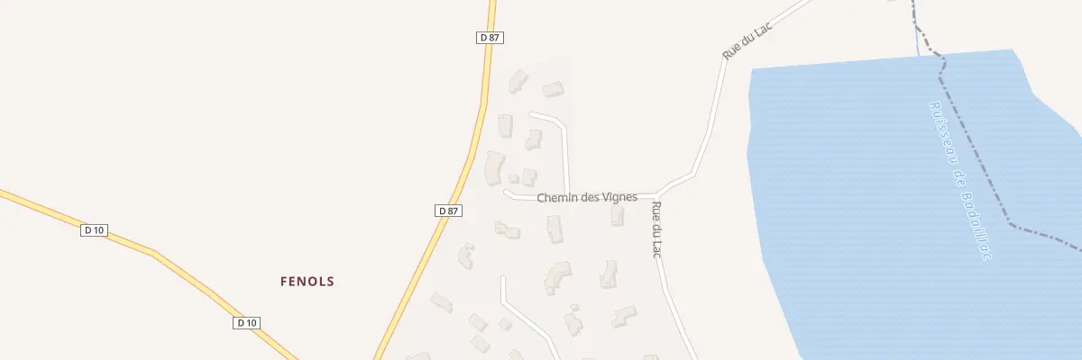 Plan du 2 Che des Vignes à Peyrole