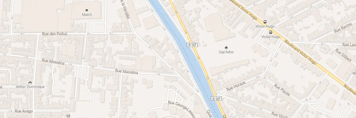 Plan du 302 Quai Gustave Lamarle à Calais