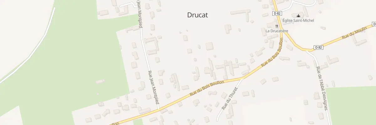 Plan du 270 Rue du Bois Boullon à Drucat
