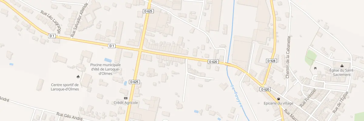 Plan du 28 Av Jean Jaurès à Laroque-d’Olmes