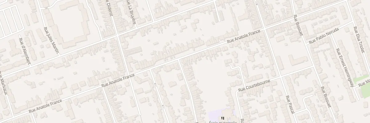Plan du 166 Rue Anatole France à Calais