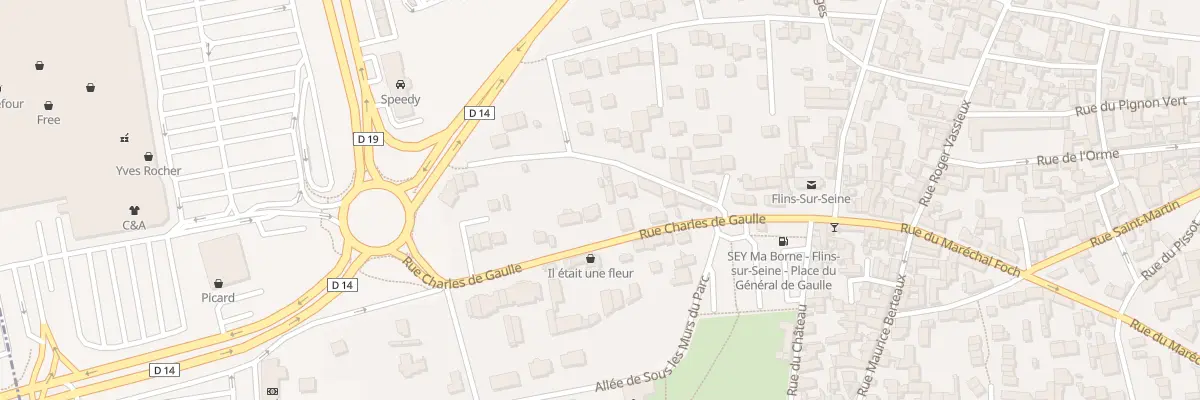 Plan du 169 Rue Charles de Gaulle à Flins-sur-Seine