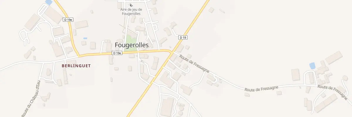 Plan du 2 Rte de Fressagne à Fougerolles