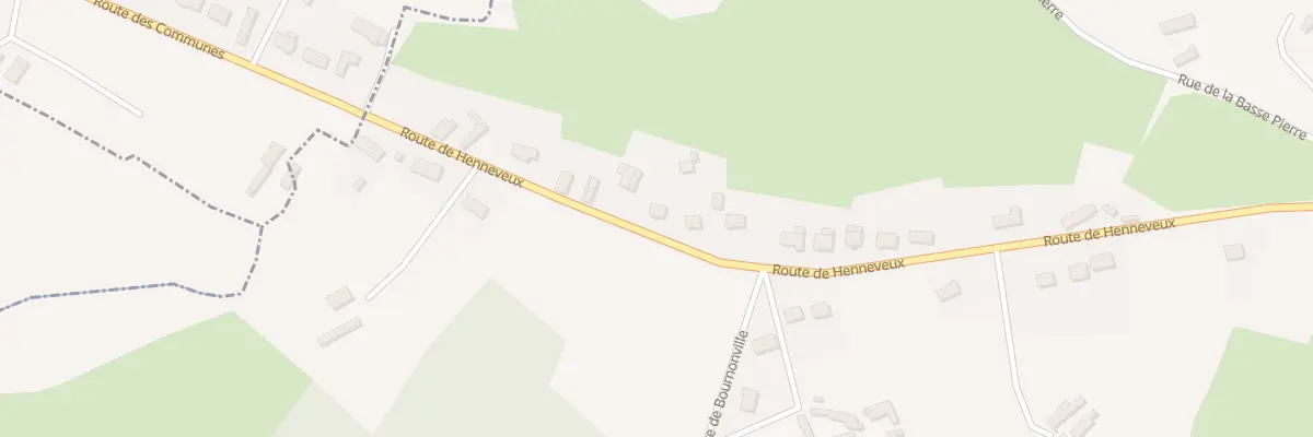 Plan du 88 Rte d’Henneveux à Brunembert