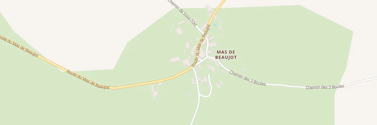 Plan du 5090 Mas de Beaujot à Laramière