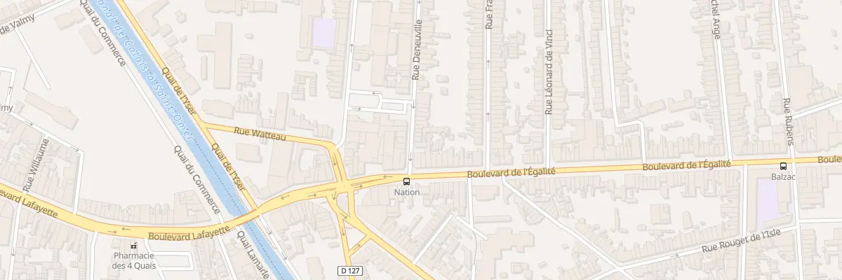 Plan du 8 Rue Deneuville à Calais