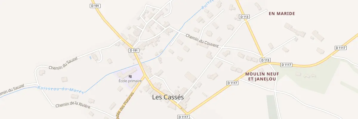 Plan du 1B Che du Couvent aux Cassés