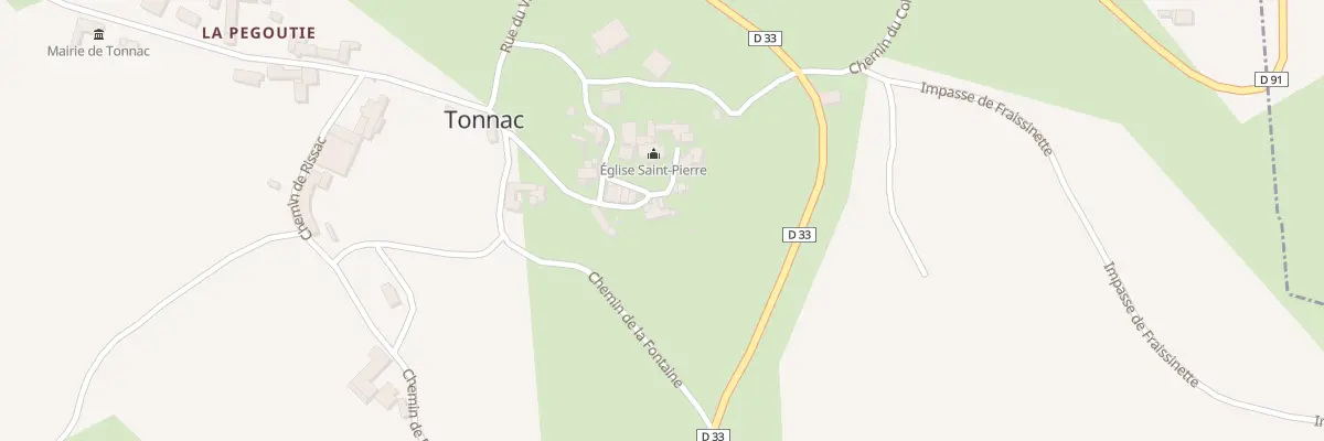 Plan du 5005 Le Village à Tonnac