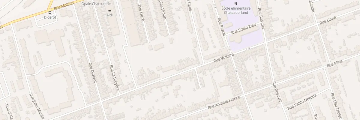 Plan du 85 Rue Voltaire à Calais