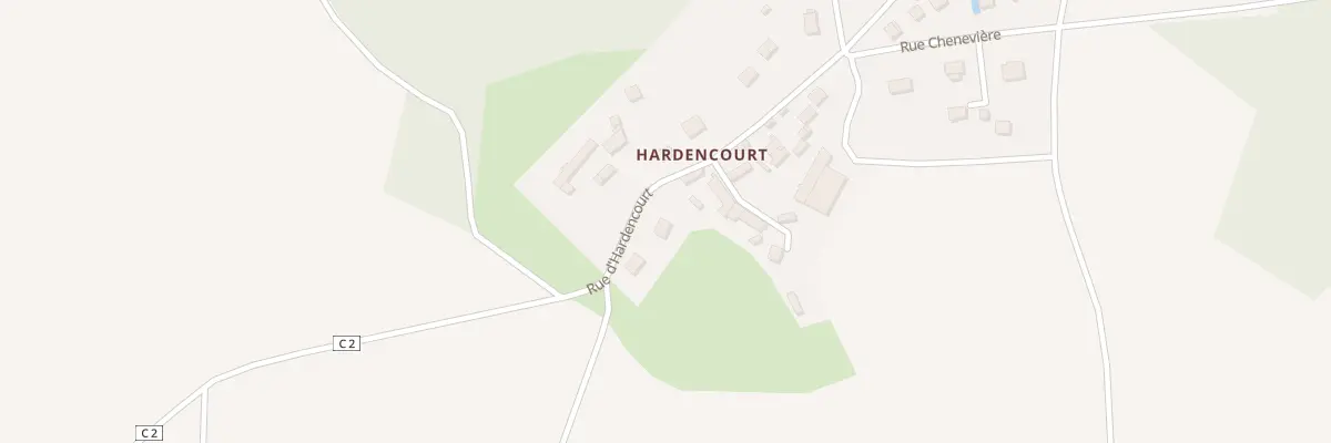 Plan du 29 Rue d’Hardencourt à Jaméricourt