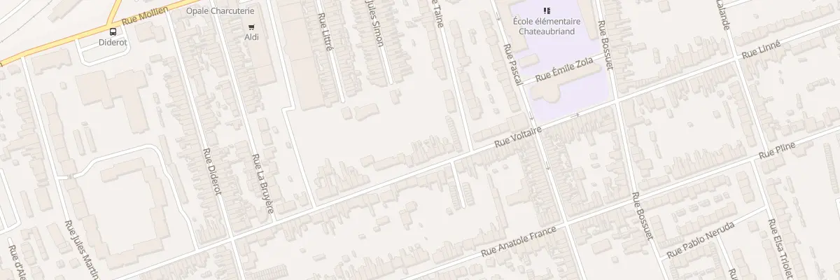 Plan du 87 Rue Voltaire à Calais