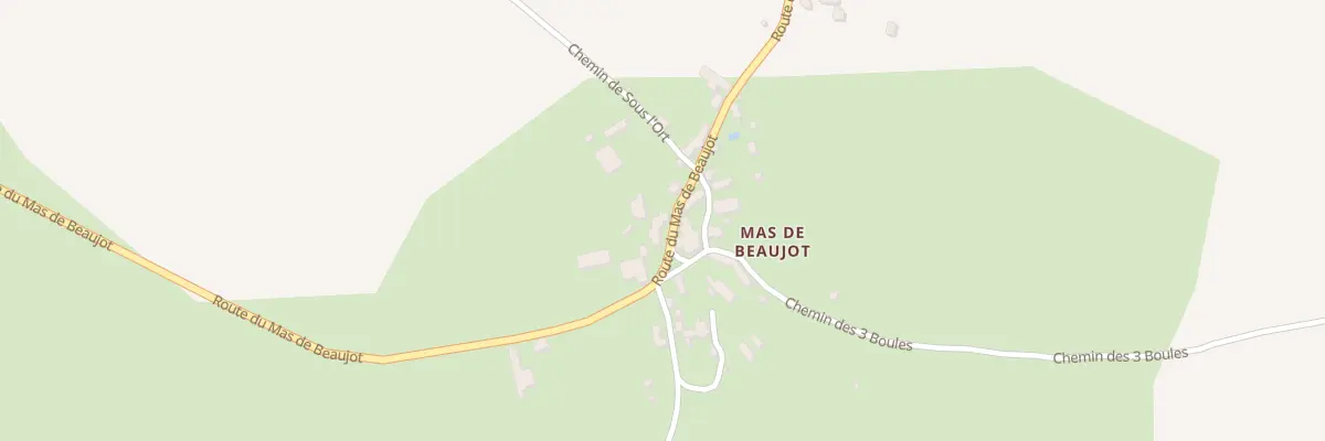 Plan du 5091 Mas de Beaujot à Laramière