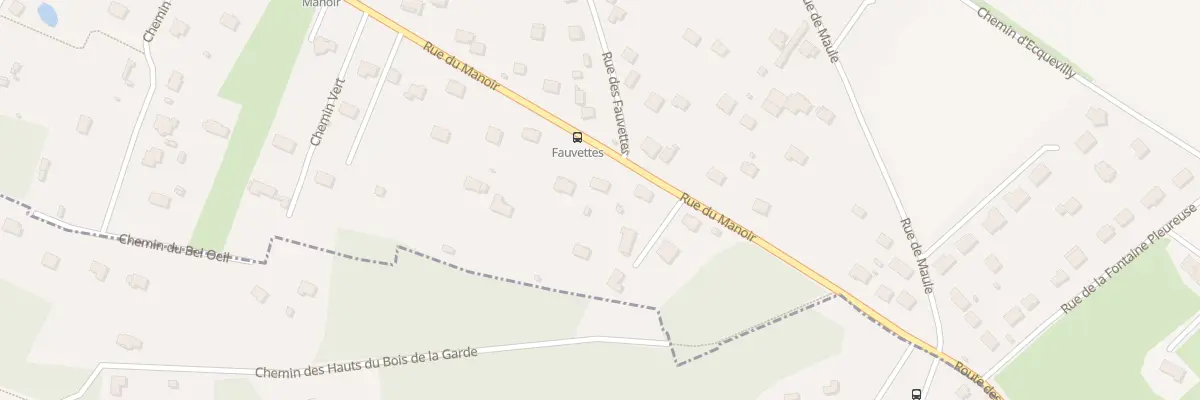 Plan du 74 Rue du Manoir à Bazemont