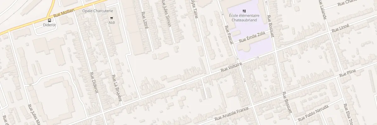 Plan du 91 Rue Voltaire à Calais