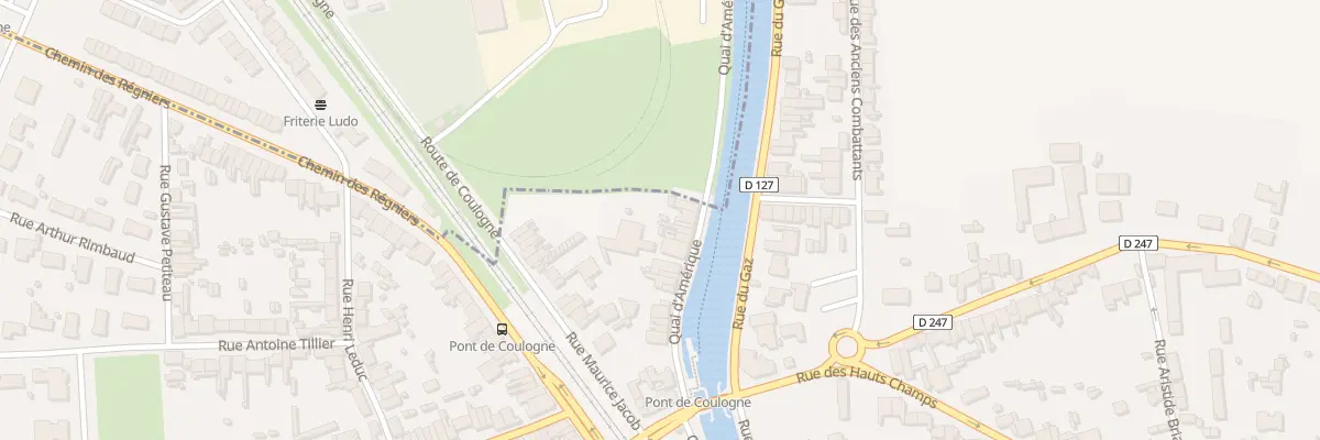 Plan du 31 Rue du Quai d’Amérique à Coulogne