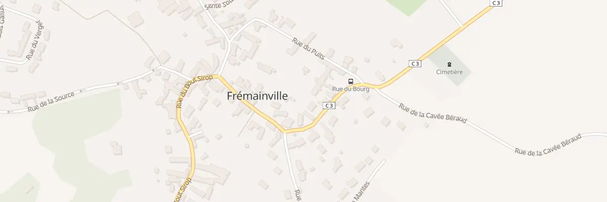 Plan du 1B Rue du Bourg à Frémainville