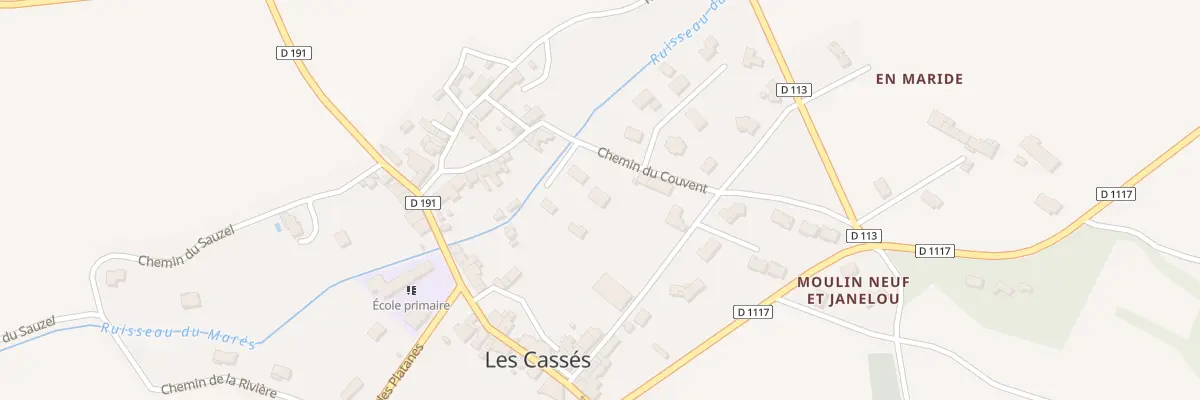 Plan du 1C Che du Couvent aux Cassés