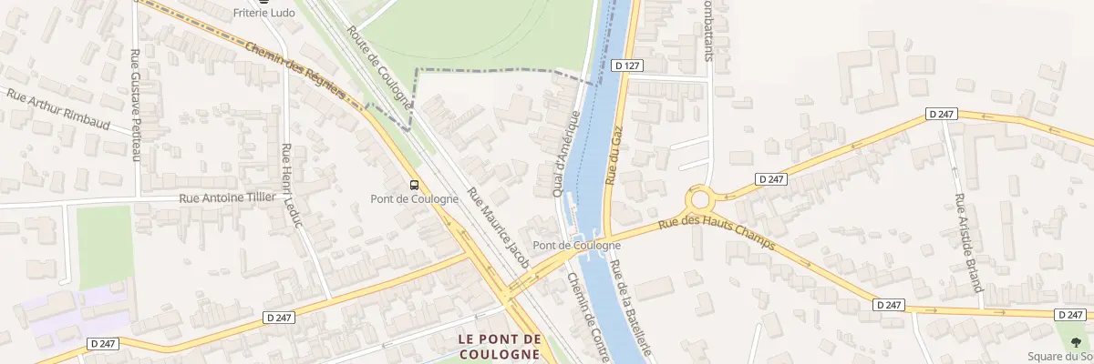 Plan du 9 Rue du Quai d’Amérique à Coulogne