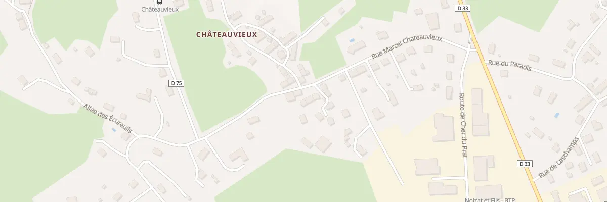 Plan du 26 Rue Marcel Chateauvieux à Guéret