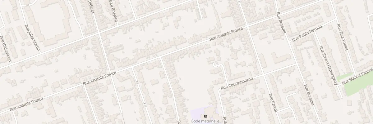 Plan du 180 Rue Anatole France à Calais