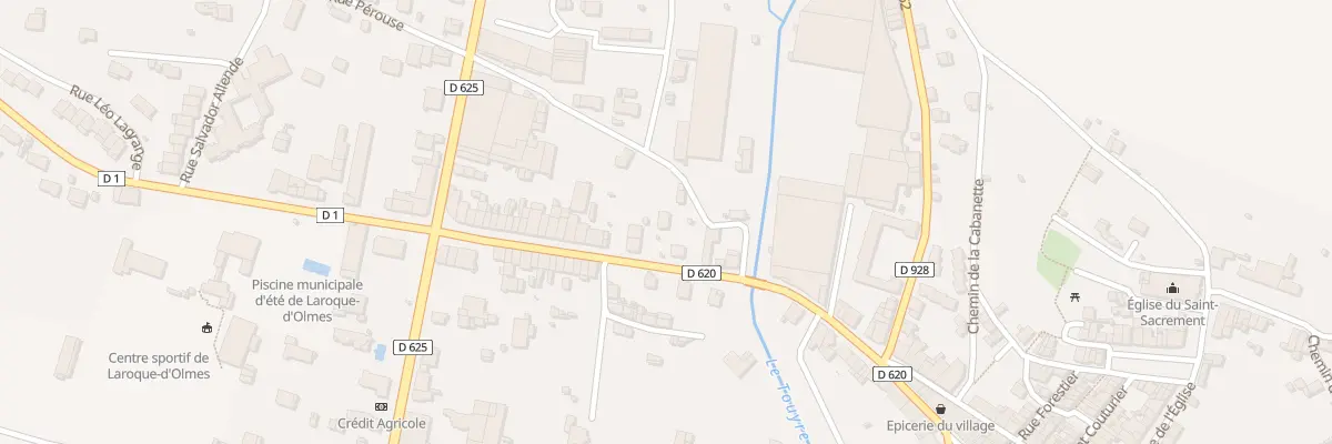 Plan du 10 Rue Jean Mermoz à Laroque-d’Olmes