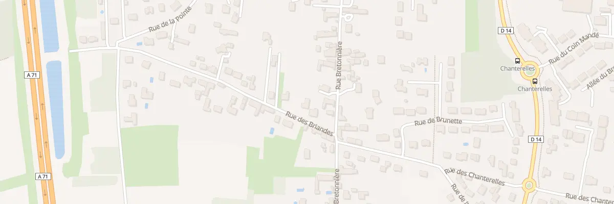 Plan du 66 Rue des Briandes à Olivet