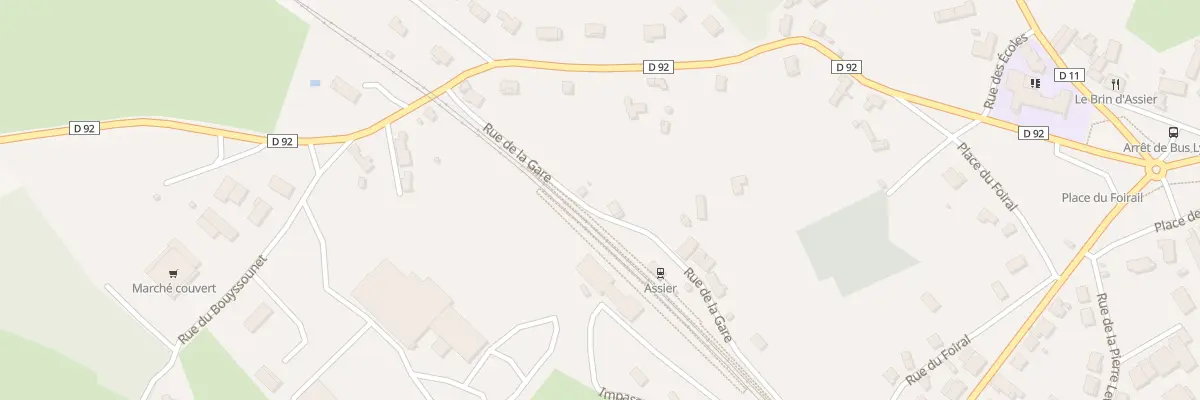 Plan du 346 Rue de la Gare à Assier