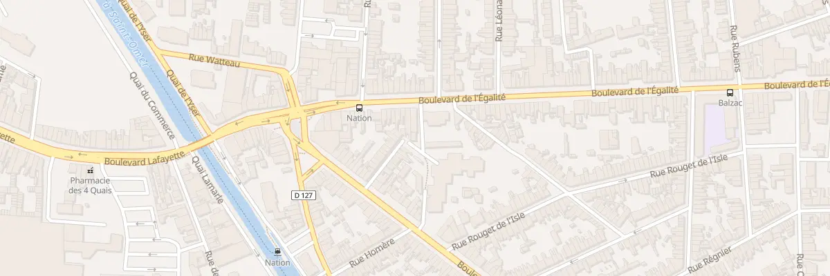 Plan du 46 Bd de l’Egalité à Calais