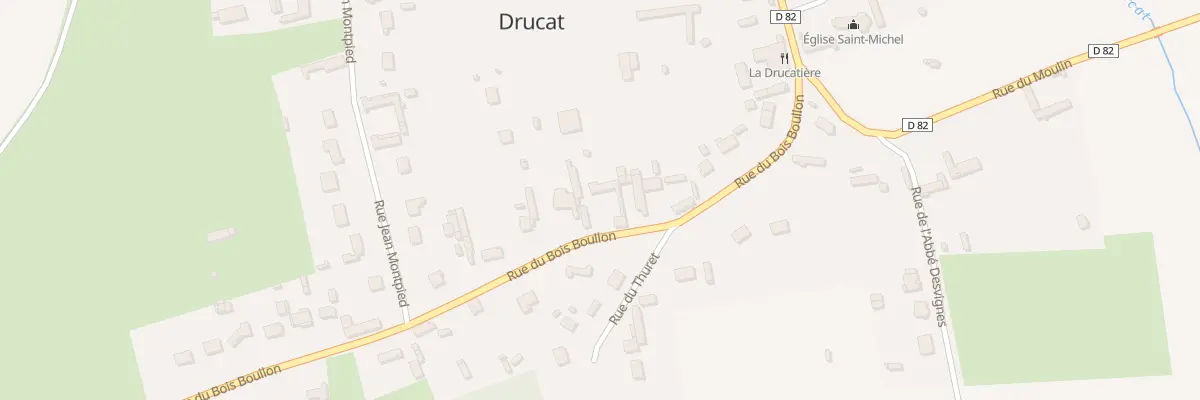 Plan du 204 Rue du Bois Boullon à Drucat