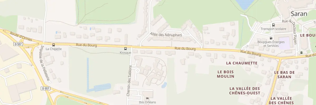 Plan du 899 Rue du Bourg à Saran