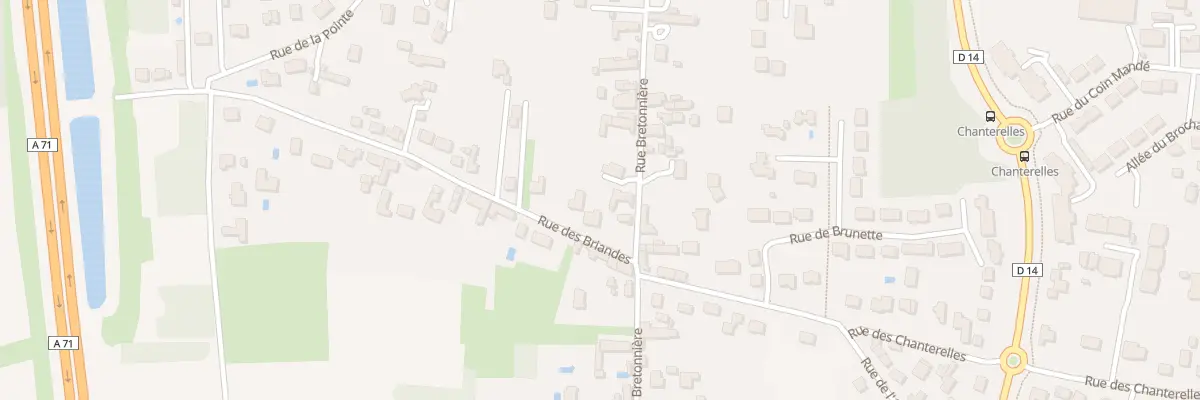 Plan du 36 Rue des Briandes à Olivet