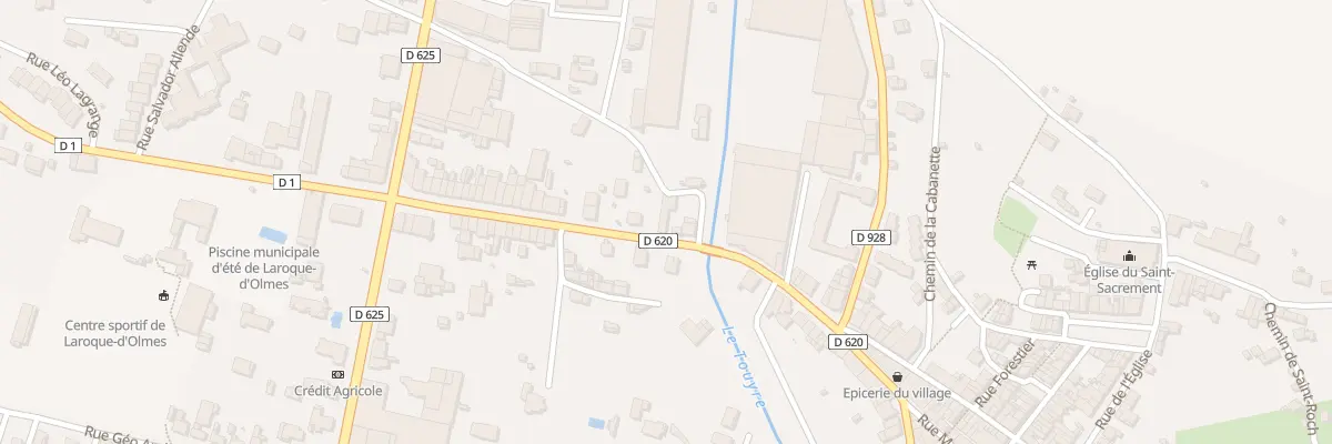 Plan du 39 Av Jean Jaurès à Laroque-d’Olmes