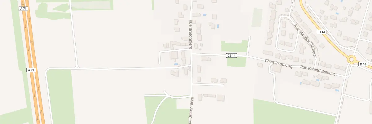 Plan du 620 Rue Bretonnière à Olivet