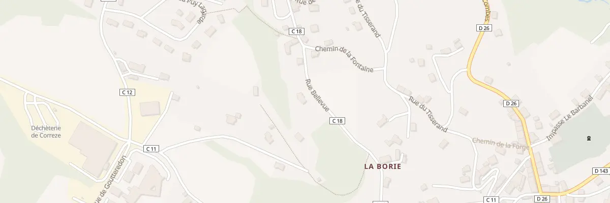 Plan du 13 Rue de Bellevue à Corrèze