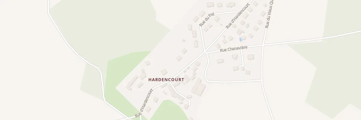 Plan du 20 Rue d’Hardencourt à Jaméricourt