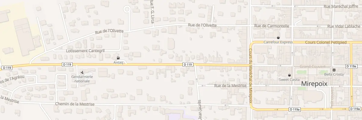 Plan du 36A Av Gabriel Fauré à Mirepoix